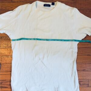 Vintage DKNY 100% Cotton Mint Green Tee | Soft Ribbed Texture